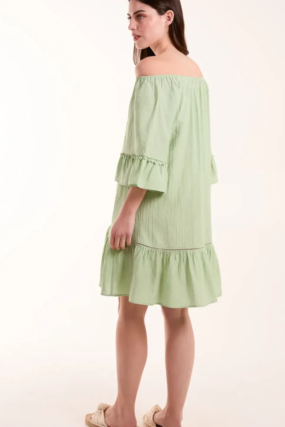 On Off Shoulder Tunic Dress