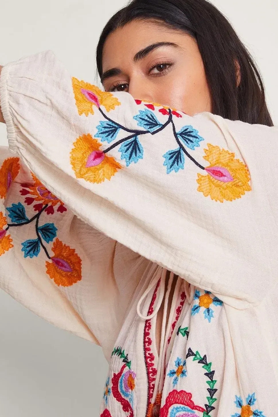 Opal Embroidered Kaftan