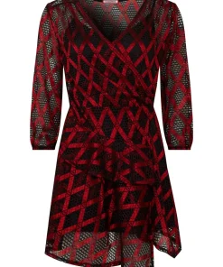 Open Weave Mock Wrap Tunic and Cami