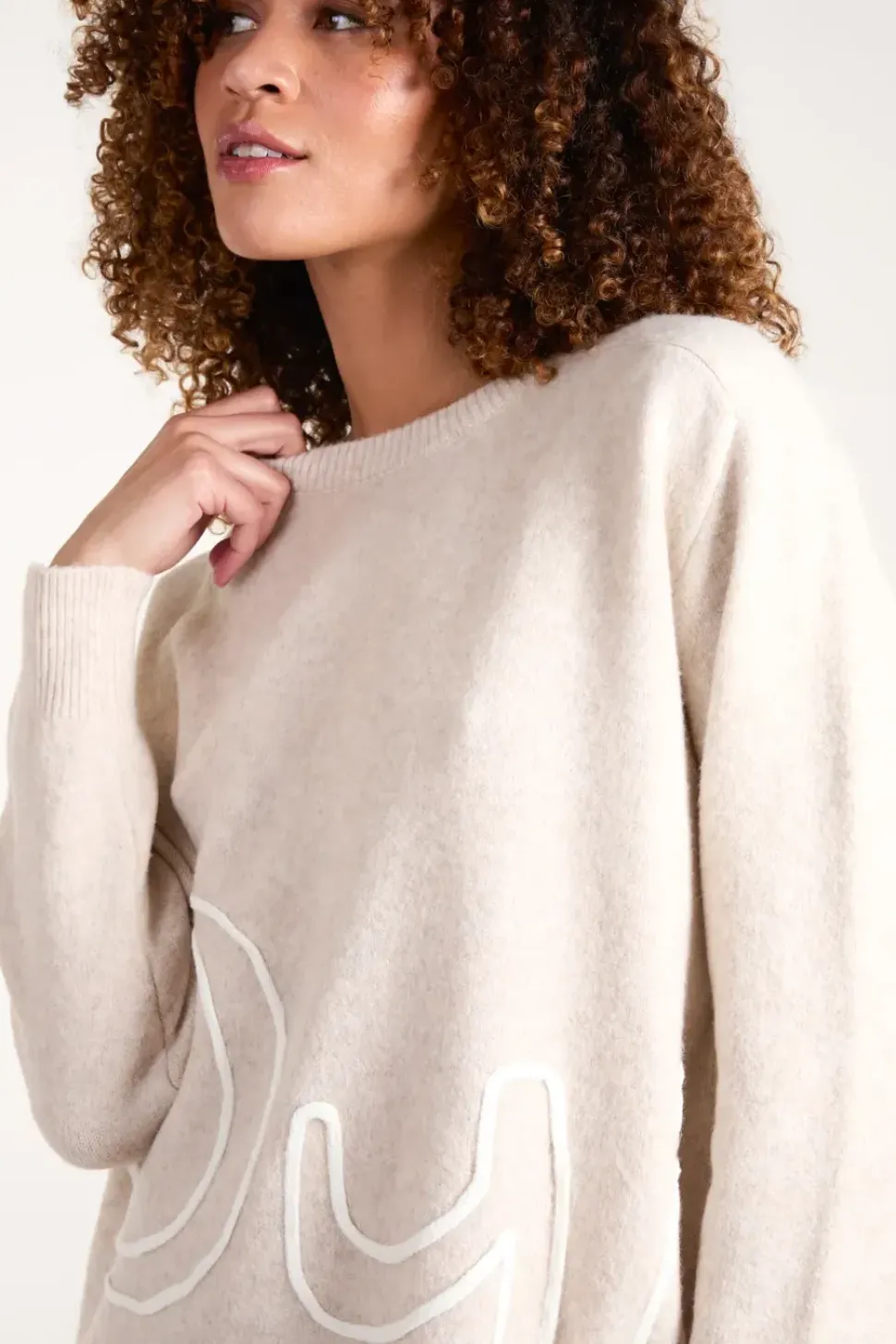 Oui Embroidery Jumper
