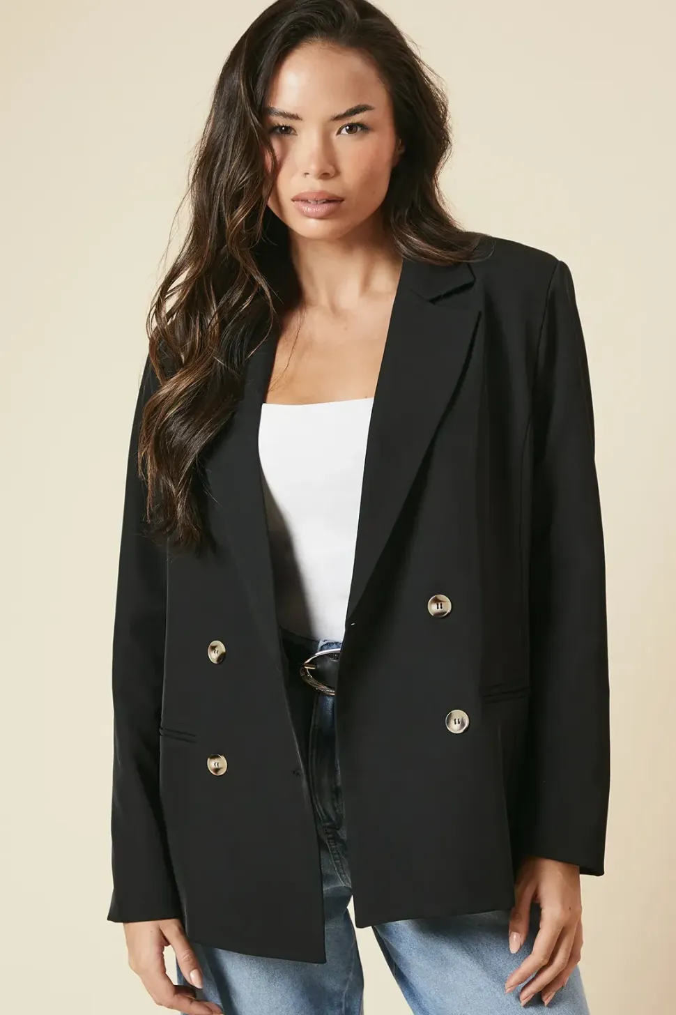 Oversized Double Breasted Blazer
