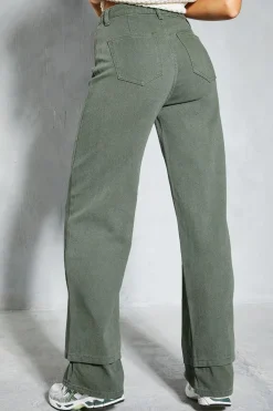 Oversized Folded Hem Detail Trouser