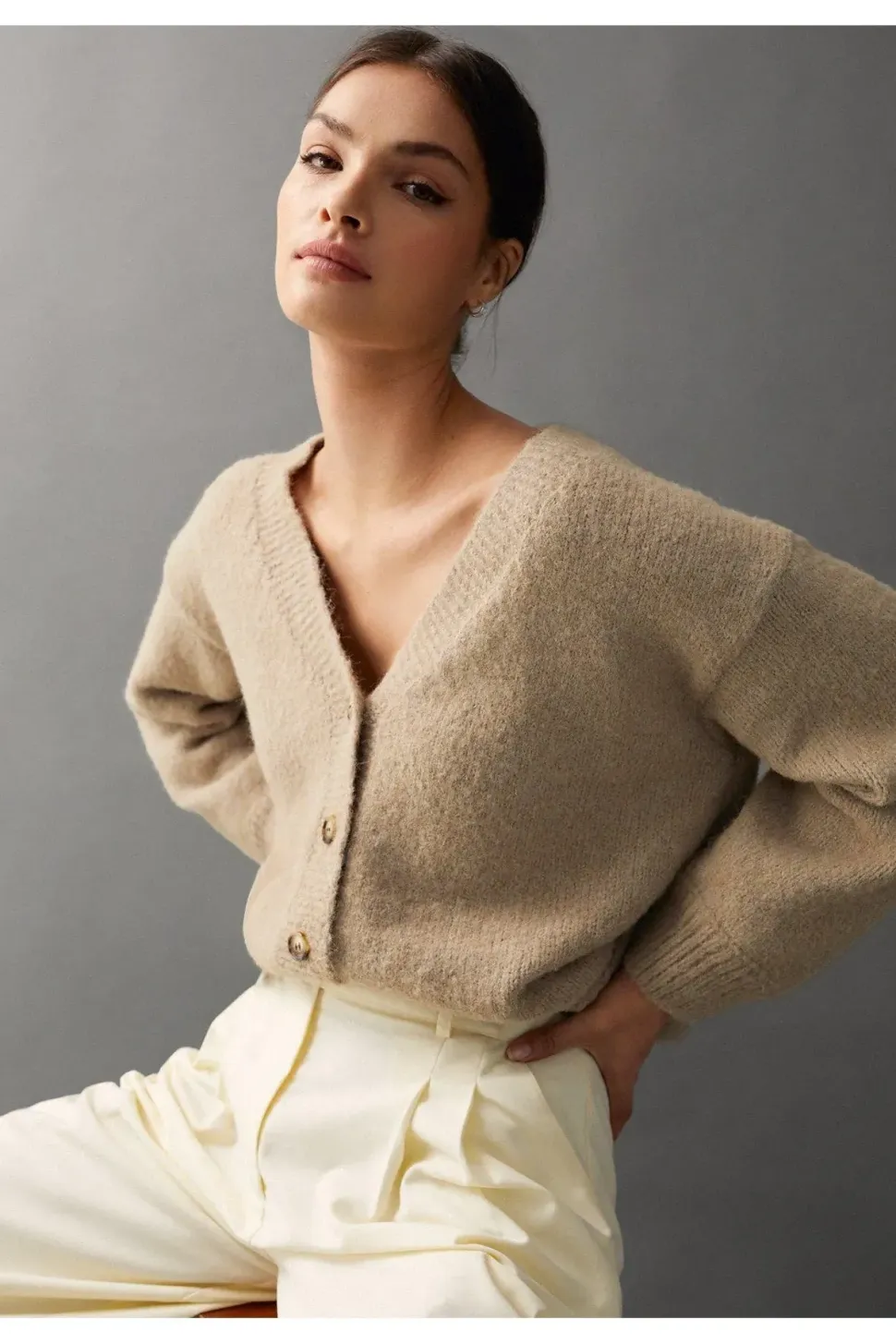 Oversized Knitted Cardigan