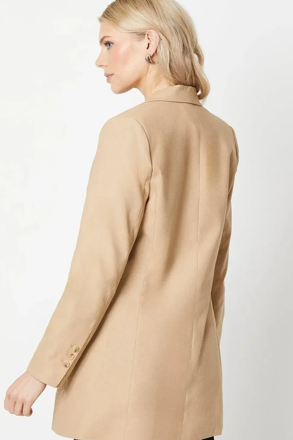Oversized Linen Blazer