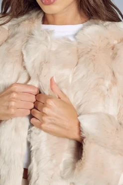 Oversized Luxe Panelled Faux Fur Coat