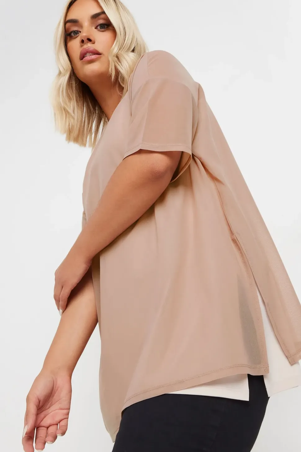Oversized Mesh Top
