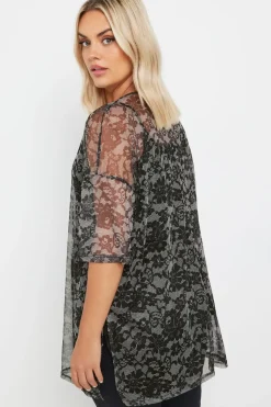 Oversized Mesh Top