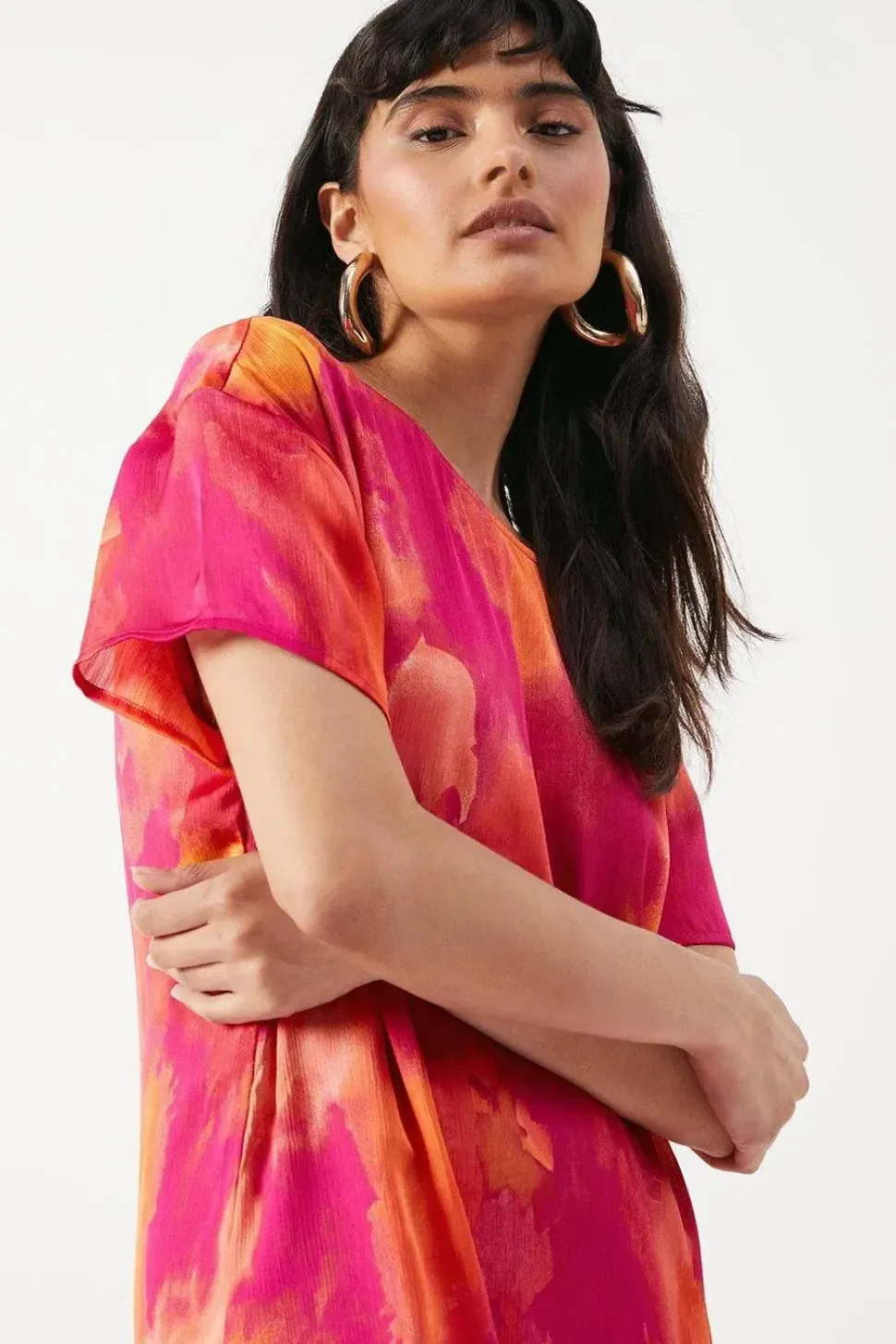 Oversized Midi T-shirt Dress