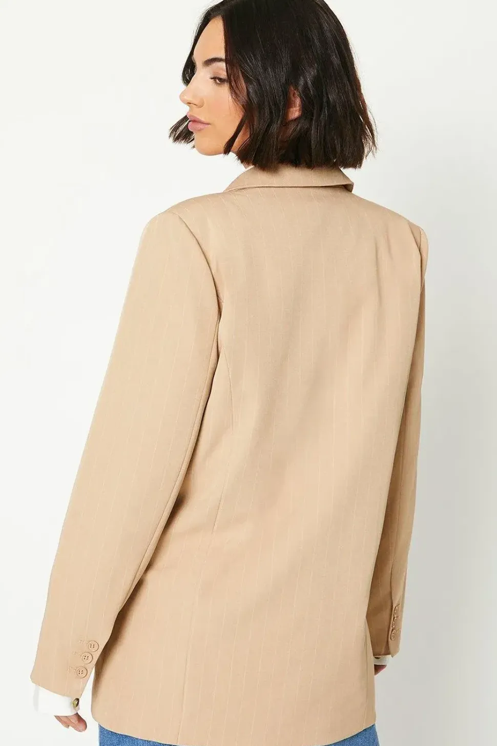 Oversized Pinstripe Blazer