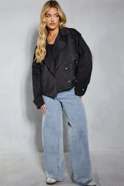 Oversized Short Trench Coat