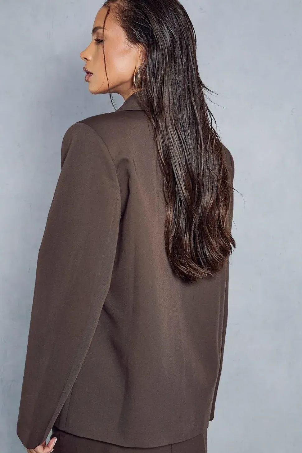 Oversized Strap Detail Blazer