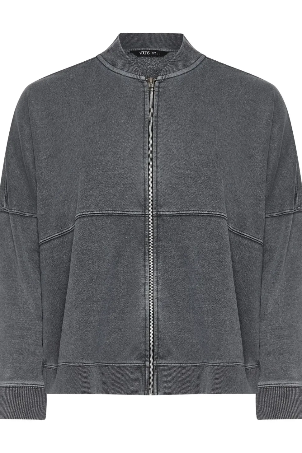Oversized Sweat Bomber Jacket