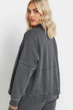 Oversized Sweat Bomber Jacket