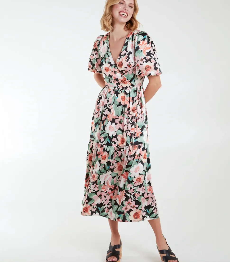 Oversized Wrap Smock Dress