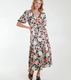 Oversized Wrap Smock Dress