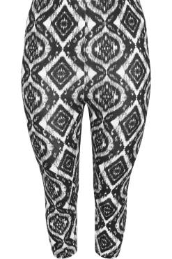2 Pack Aztec Print Cropped Leggings