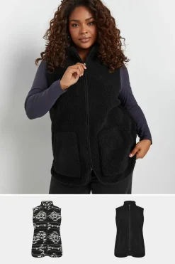 2 Pack Printed Teddy Borg Gilets