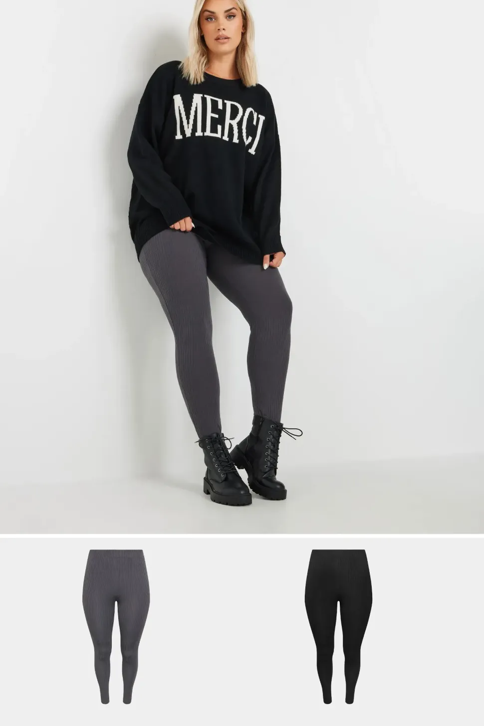 2 Pack Ribbed Leggings