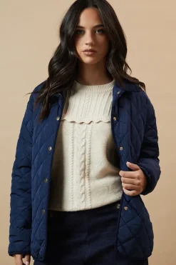Padded Cord Collar Jacket