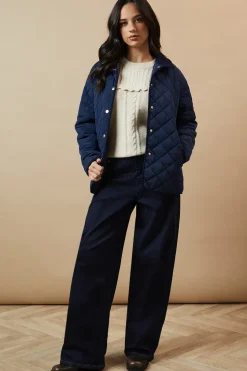 Padded Cord Collar Jacket