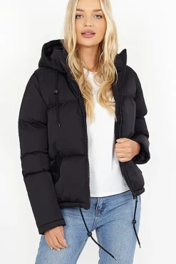 Padded Short Hooded Jacket