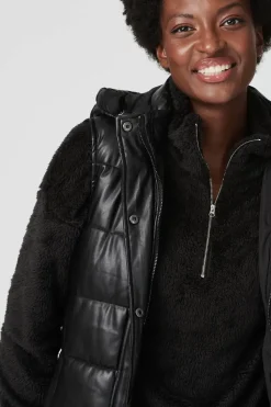 Padded Zip Front Gilet with Hood
