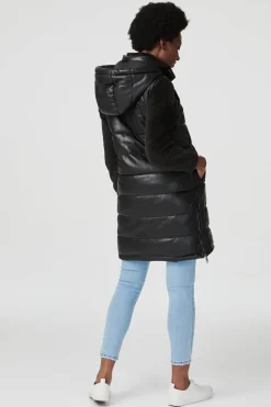 Padded Zip Front Gilet with Hood