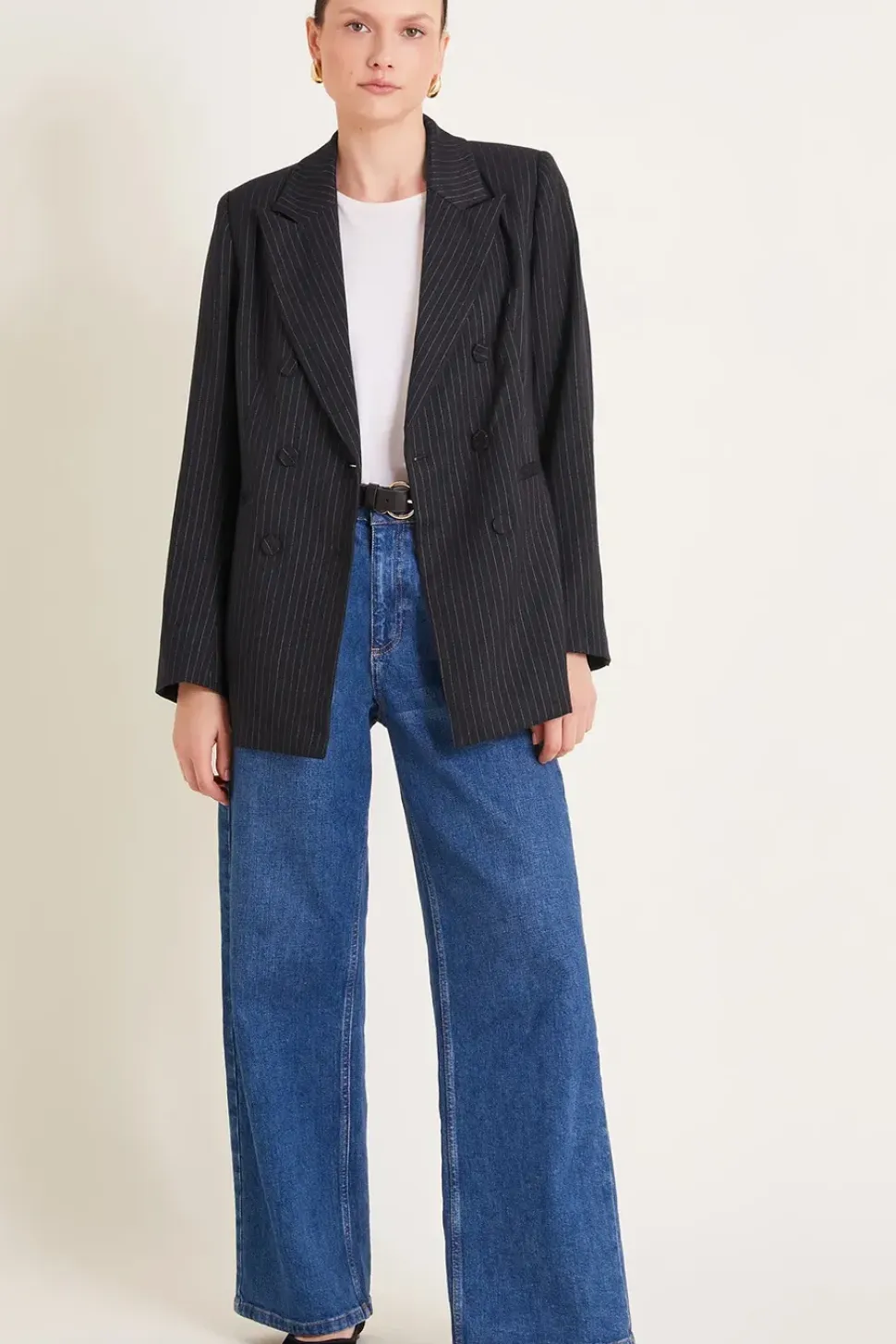 Paige Pinstripe Blazer