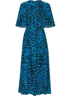 Painted Leopard Amelia Dress-Animal Print