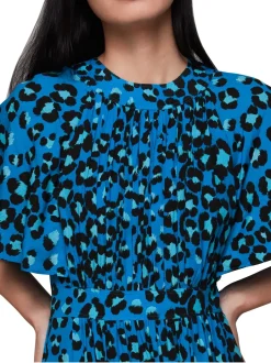 Painted Leopard Amelia Dress-Animal Print