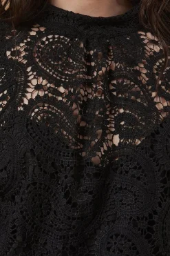 Paisley Lace High Neck Top