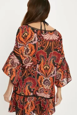 Paisley Ladder Trim Kaftan