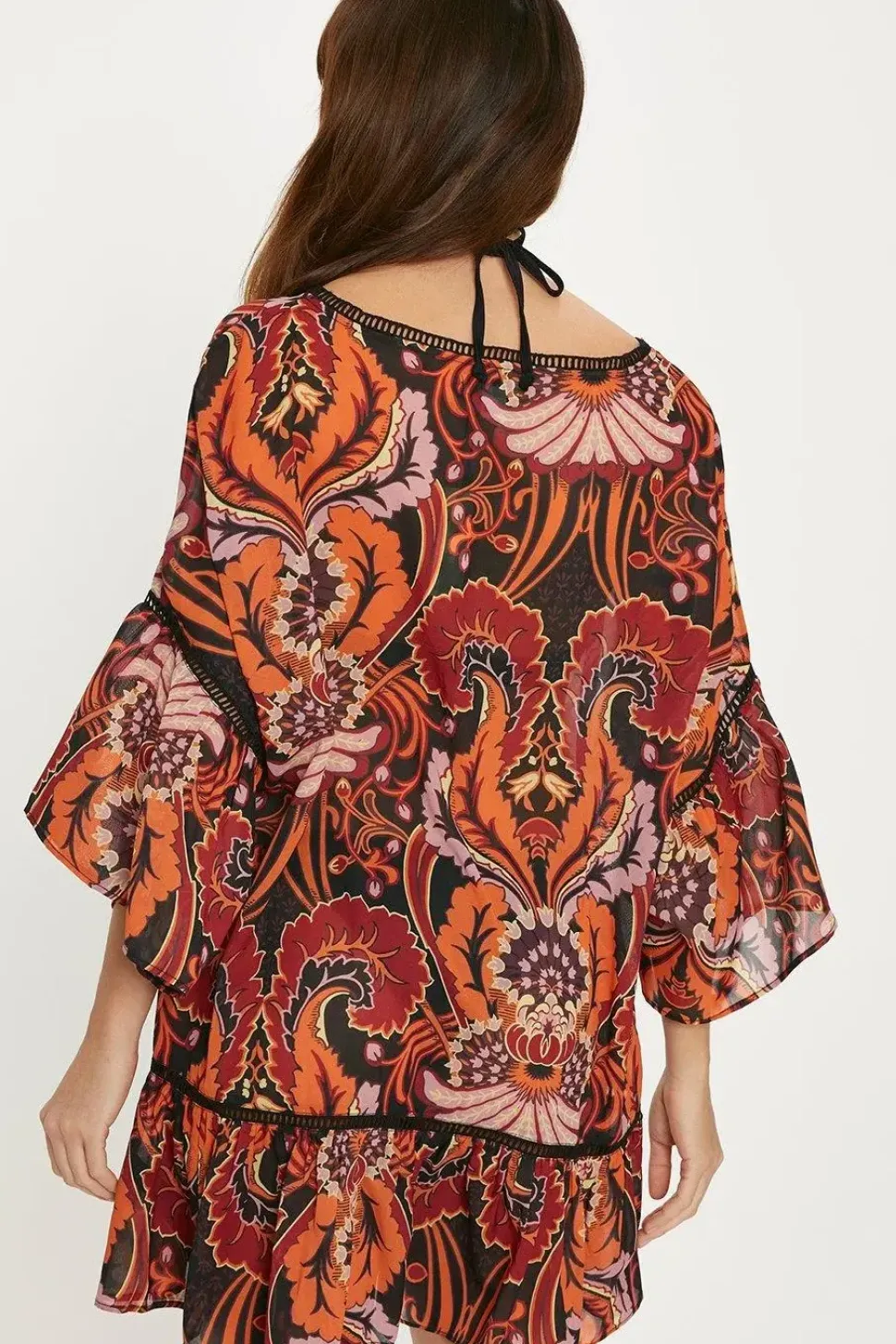Paisley Ladder Trim Kaftan