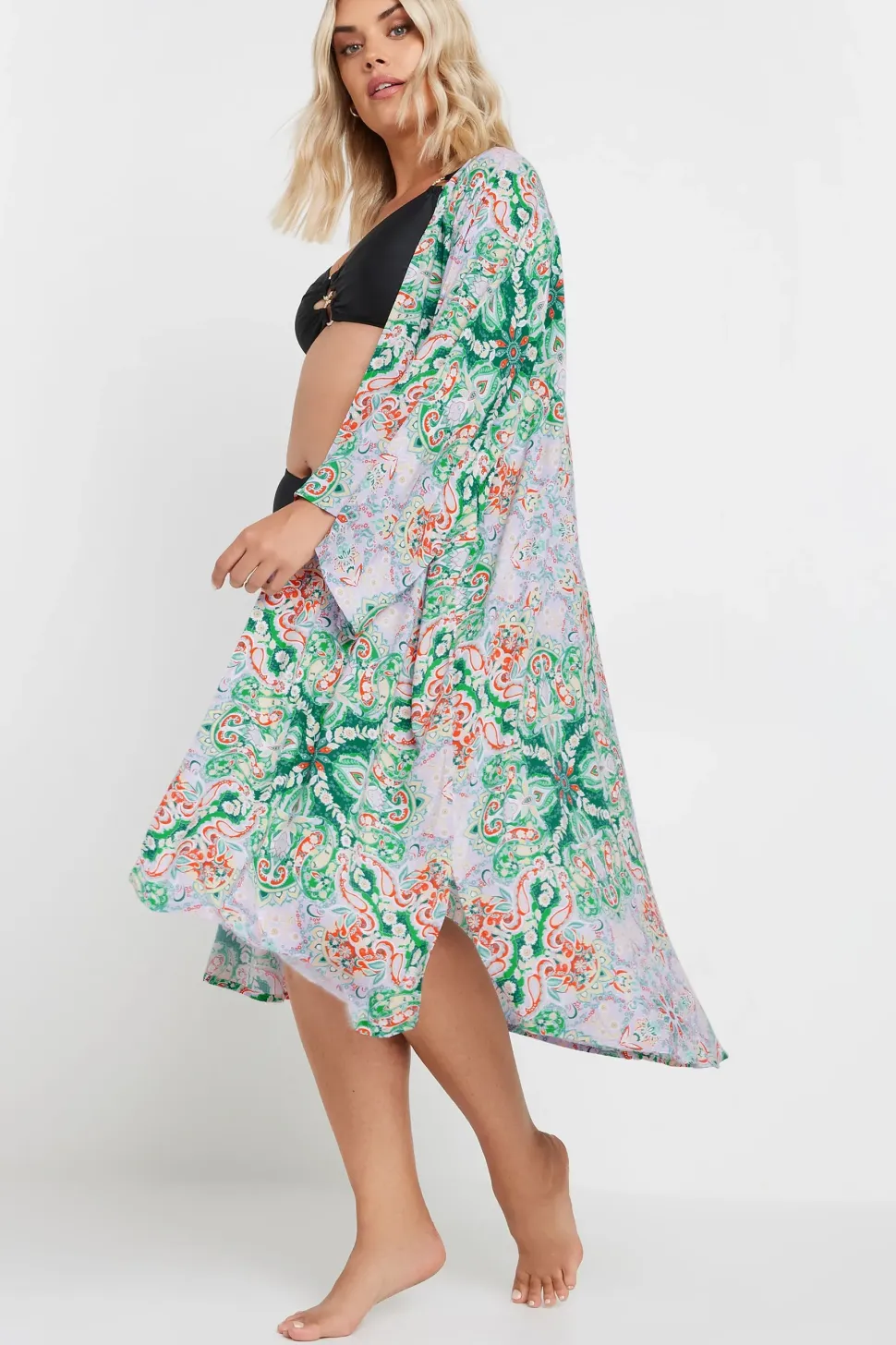Paisley Print Kimono