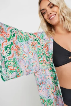 Paisley Print Kimono