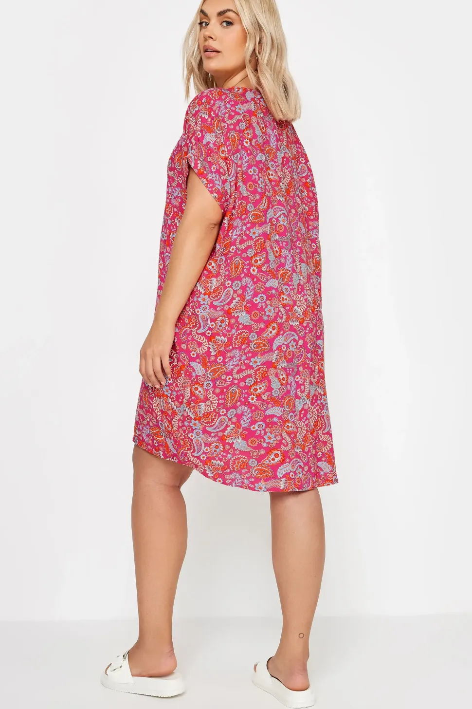 Paisley Print Shift Dress