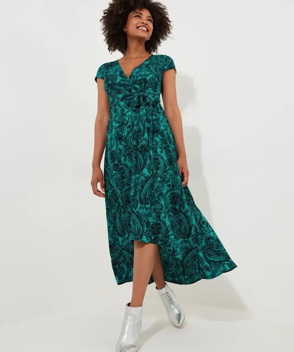 Paisley Tie-Waist Maxi Dress