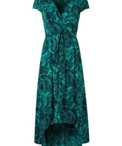 Paisley Tie-Waist Maxi Dress