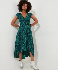 Paisley Tie-Waist Maxi Dress