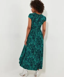 Paisley Tie-Waist Maxi Dress