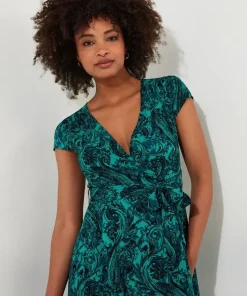 Paisley Tie-Waist Maxi Dress