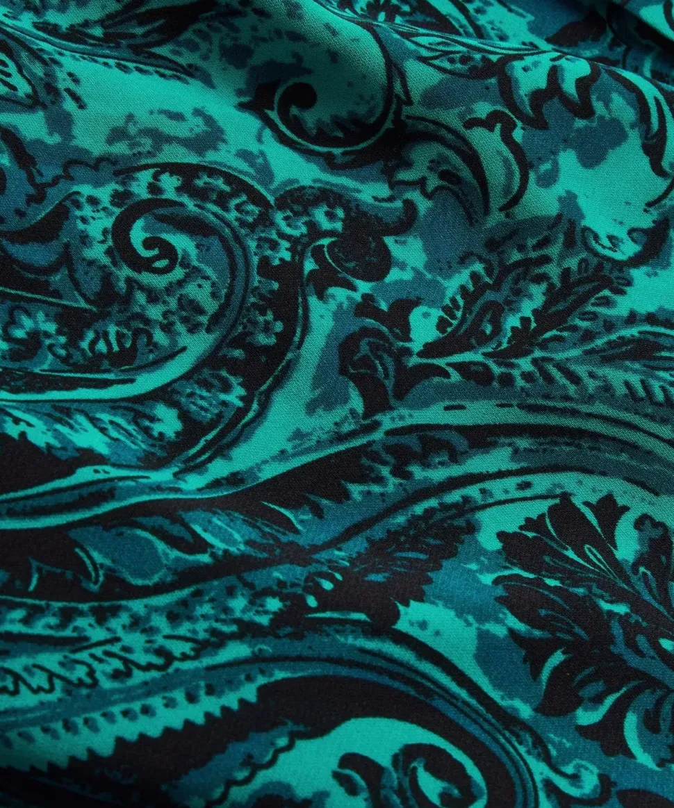 Paisley Tie-Waist Maxi Dress