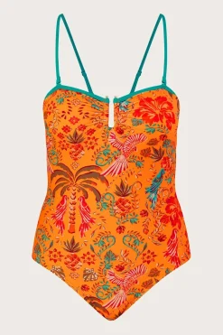 Palm Print Swimsuit