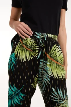 Palm Print Trousers