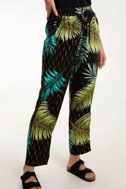 Palm Print Trousers