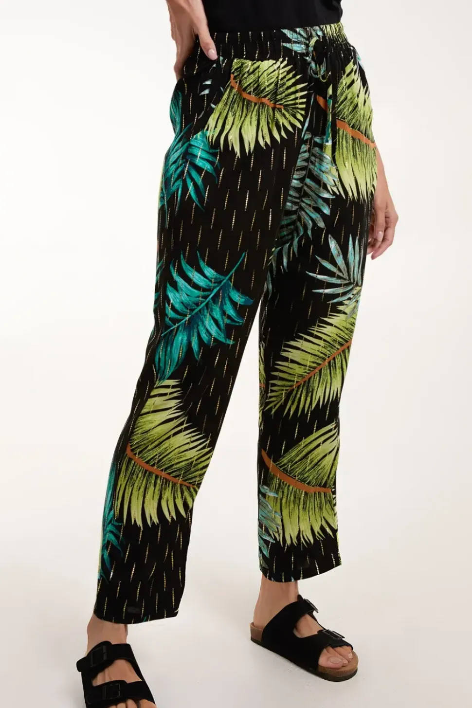 Palm Print Trousers