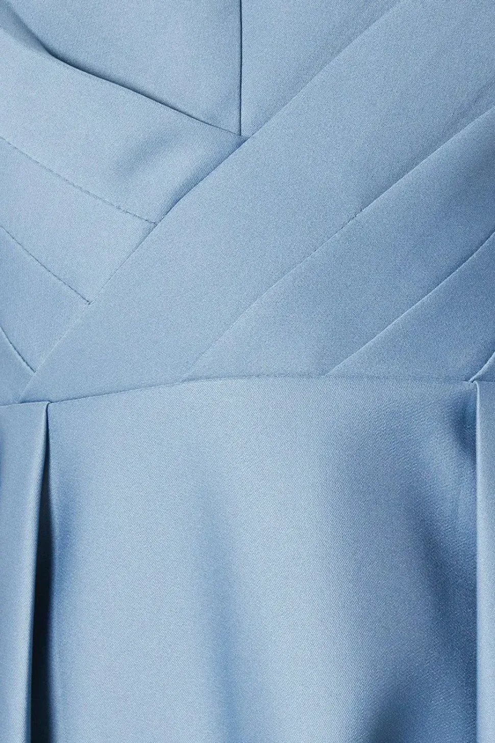 Panelled Bodice Satin Midi Dress