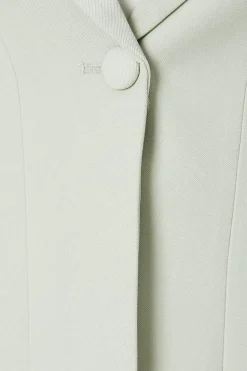 Panelled Long Line Single Breasted Blazer