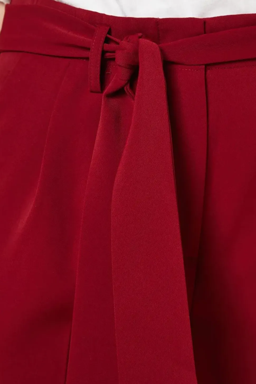 Paperbag Belted Wide Leg Trouser