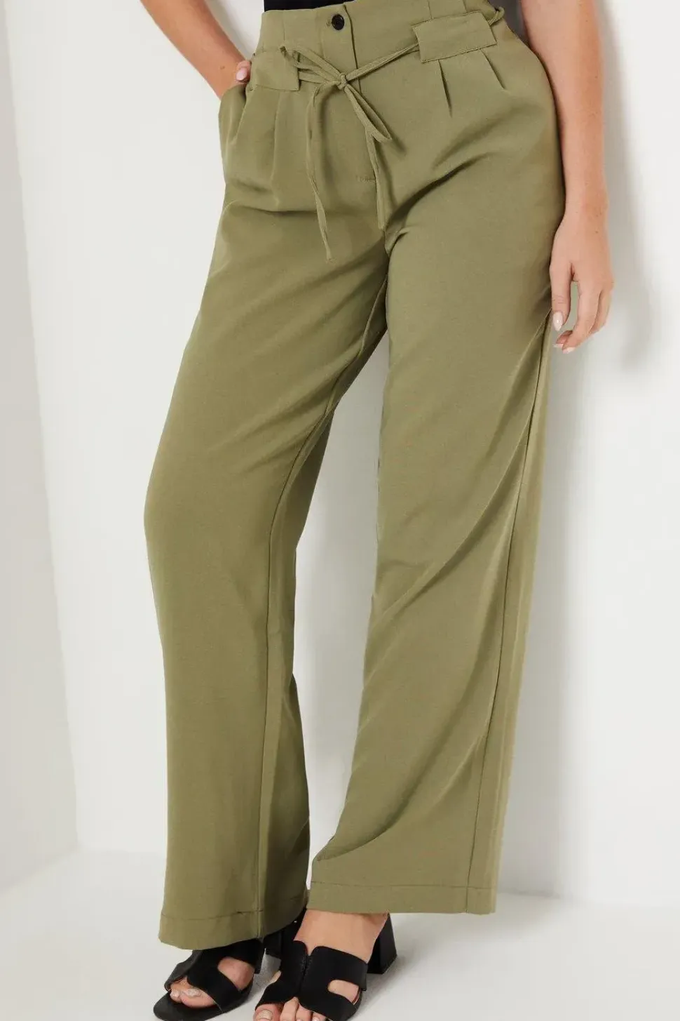 Paperbag Elasticated Waist Trouser